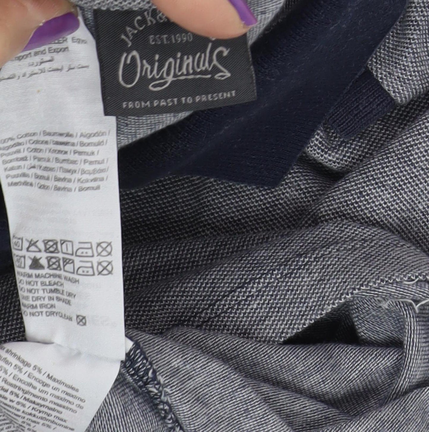 Jack & Jones Men's Grey Polo Shirt S Short Sleeve