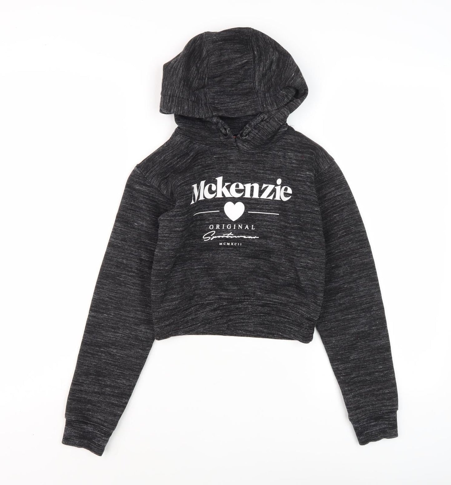 McKenzie Girls Black Pullover Hoodie 8-10 Years