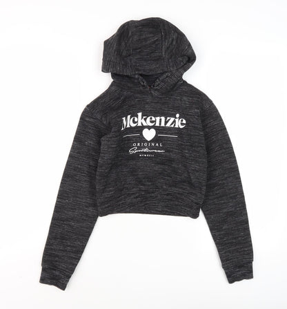 McKenzie Girls Black Pullover Hoodie 8-10 Years