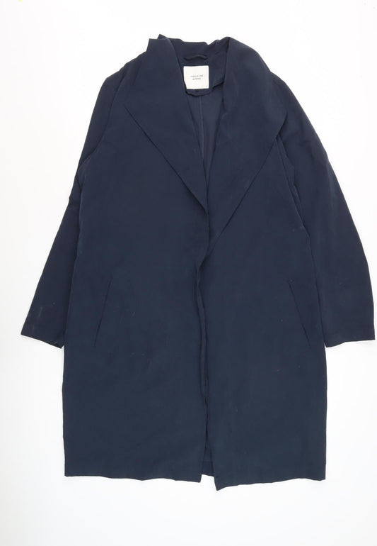 Jacqueline de Yong Women's Blue Long Overcoat L