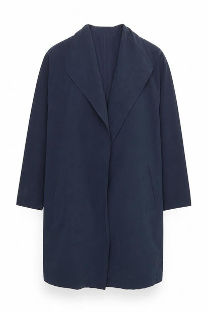 Womens UK Size L Jacqueline de Yong Blue Overcoat