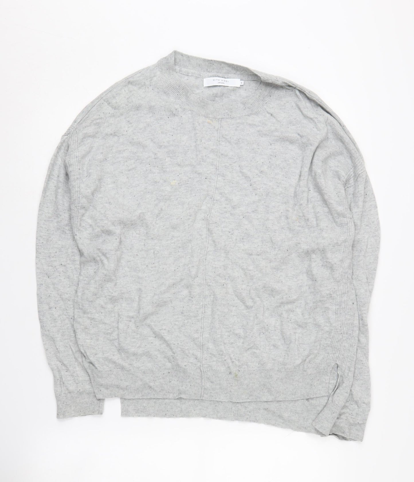 Womens UK Size 16 John Lewis Grey Pullover Jumper