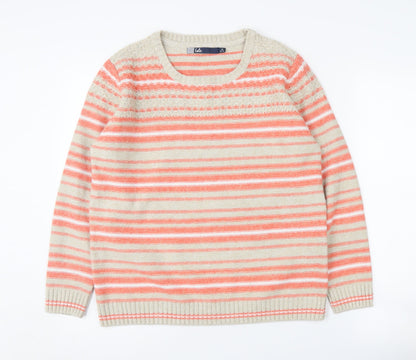 Womens UK Size M Isle Multicoloured Pullover Jumper