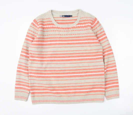 Womens UK Size M Isle Multicoloured Pullover Jumper