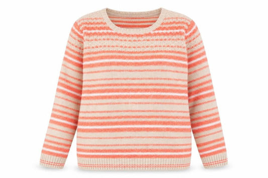Womens UK Size M Isle Multicoloured Pullover Jumper