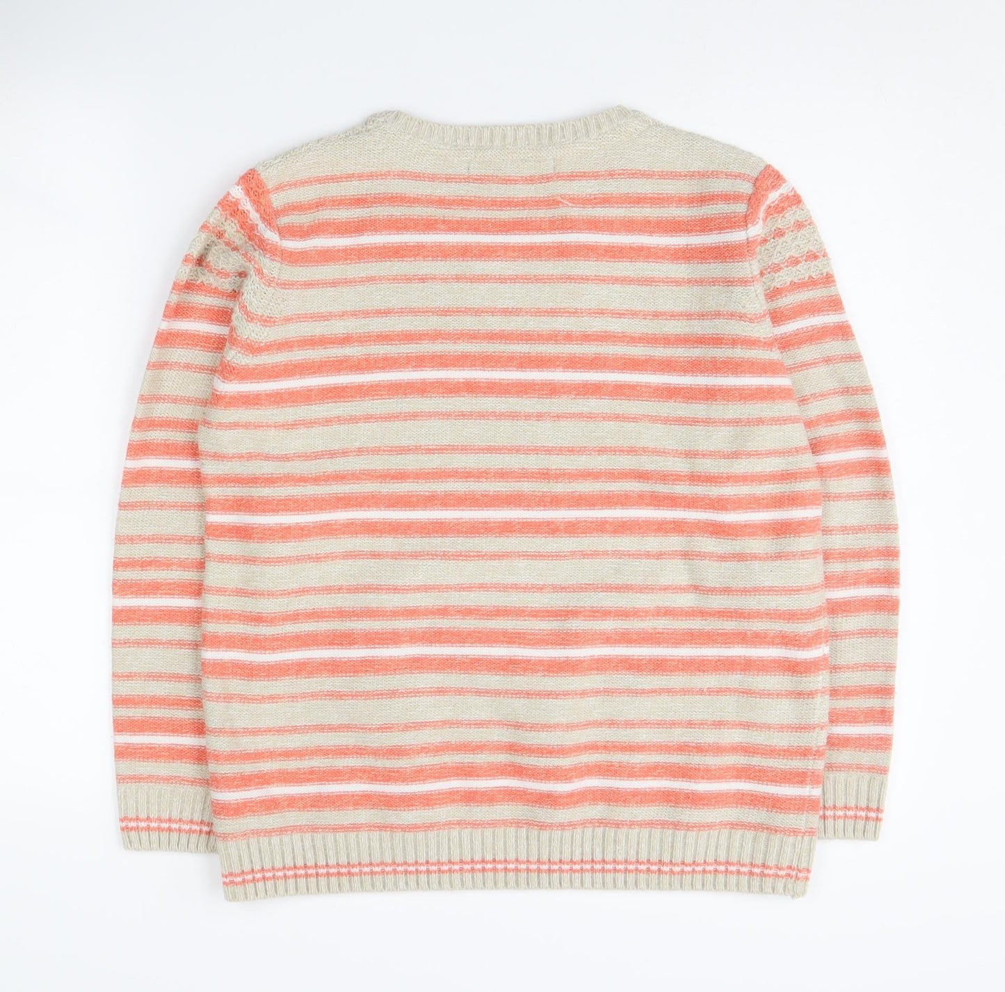 Womens UK Size M Isle Multicoloured Pullover Jumper