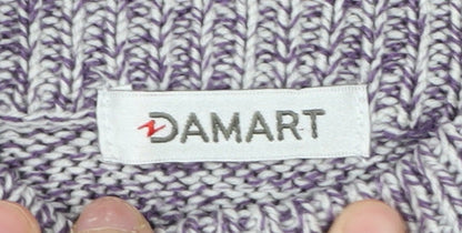 Womens UK Size 16 Damart Purple Pullover Jumper