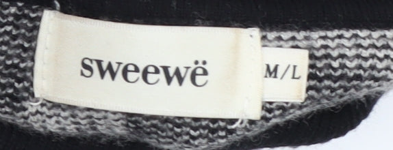 Womens UK Size M Sweewë Black Pullover Jumper