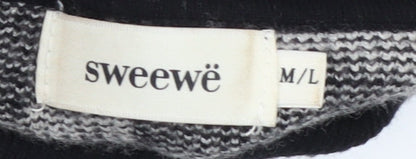 Womens UK Size M Sweewë Black Pullover Jumper