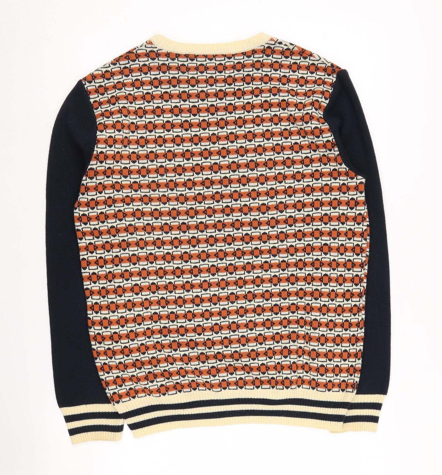 River Island Men's Multicoloured Geometric Pullover S