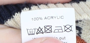 River Island Men's Multicoloured Geometric Pullover S