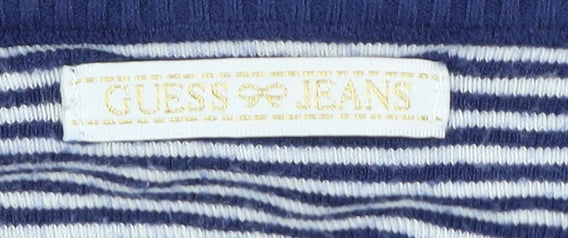 Guess Blue Girls Cardigan Long Sleeve Viscose Blend Size 4