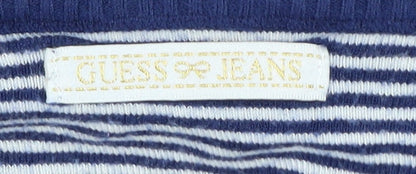 Guess Blue Girls Cardigan Long Sleeve Viscose Blend Size 4