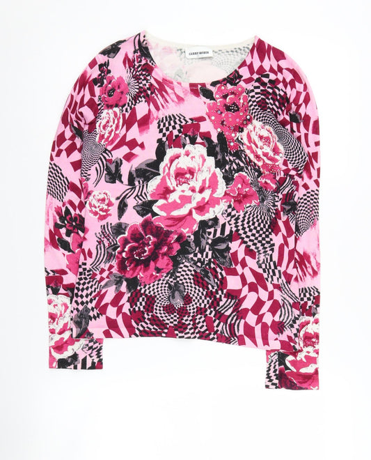 Gerry Weber Women's Multicoloured Floral Jumper, Size 12