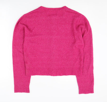 Zara Girls Pink Cardigan, 13-14 Years, Casual Knitwear