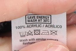 Topman Men's Grey V-Neck Pullover Jumper, Size S