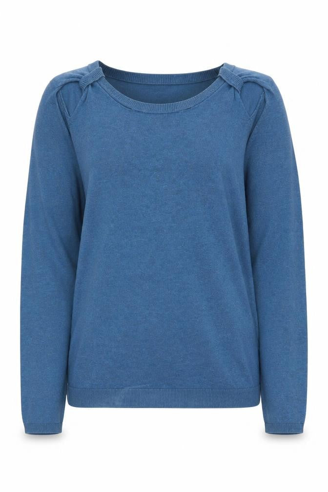 Womens UK Size 2 Whistles Blue Pullover Jumper