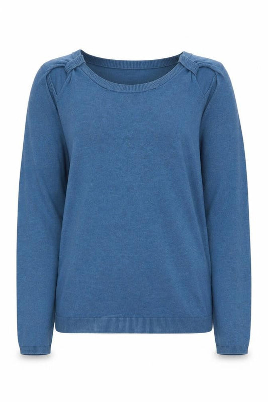Womens UK Size 2 Whistles Blue Pullover Jumper