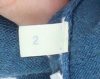Womens UK Size 2 Whistles Blue Pullover Jumper
