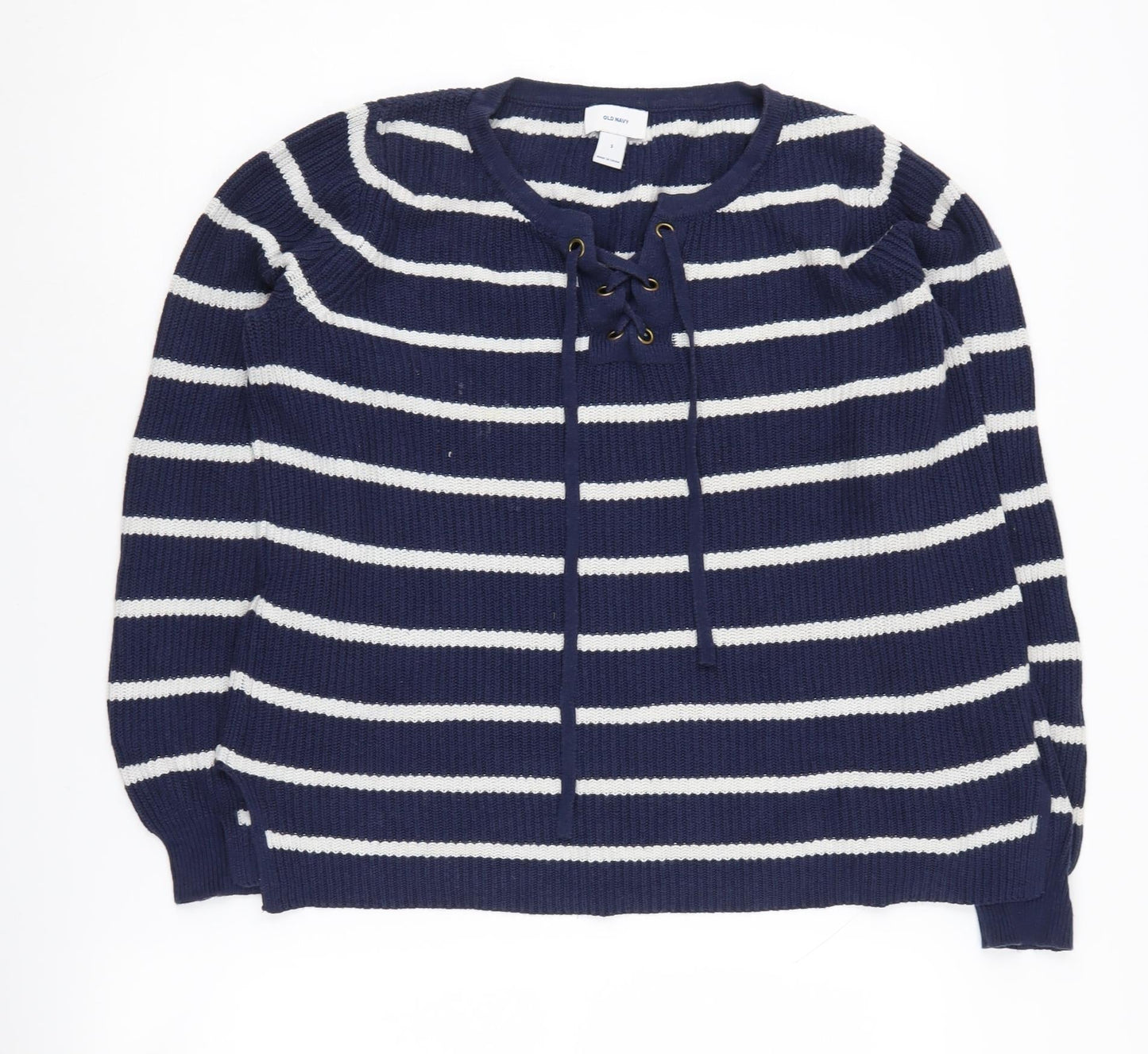 Womens UK Size S Old Navy Blue Pullover Jumper