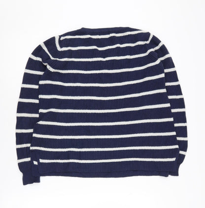 Womens UK Size S Old Navy Blue Pullover Jumper