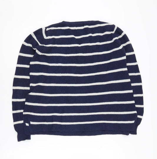 Womens UK Size S Old Navy Blue Pullover Jumper