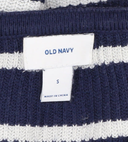 Womens UK Size S Old Navy Blue Pullover Jumper