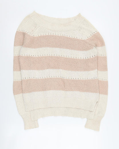 Womens UK Size 12 NEXT Beige Pullover Jumper