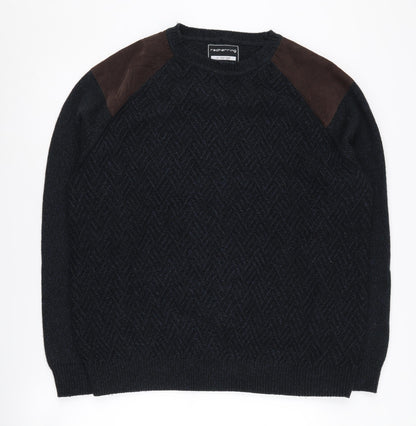 Red Herring Men's XL Black Pullover Jumper