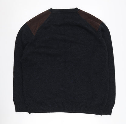 Red Herring Men's XL Black Pullover Jumper