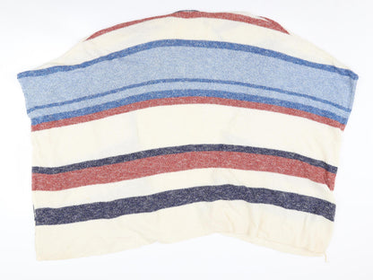 Womens UK Size M Stradivarius Multicoloured Cape Jumper