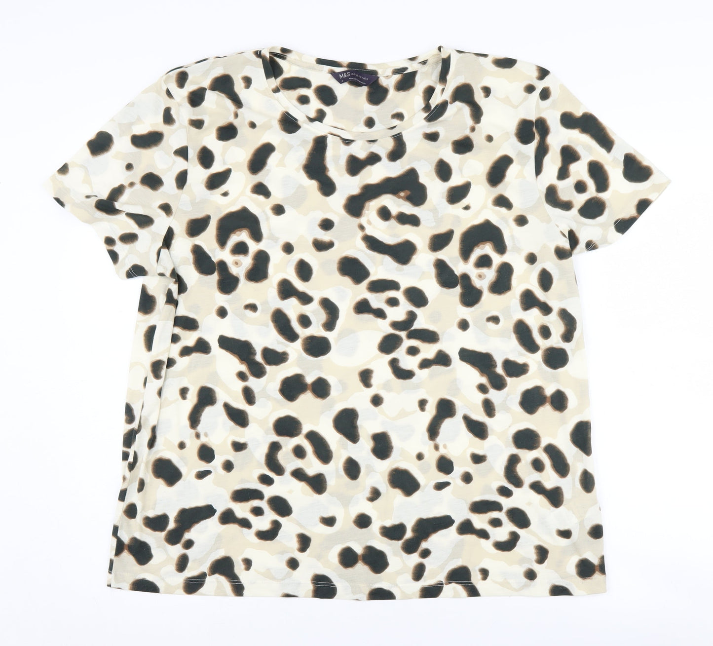 Womens UK Size 16 Marks and Spencer Beige  T-Shirt