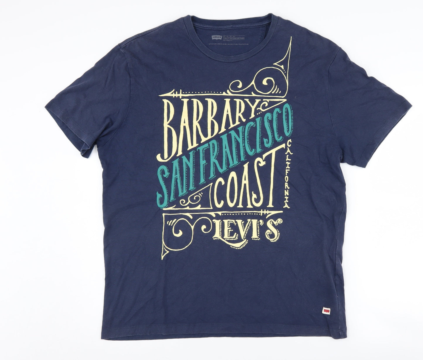 Levi's Men's Blue XL Graphic Tee San Francisco Coast