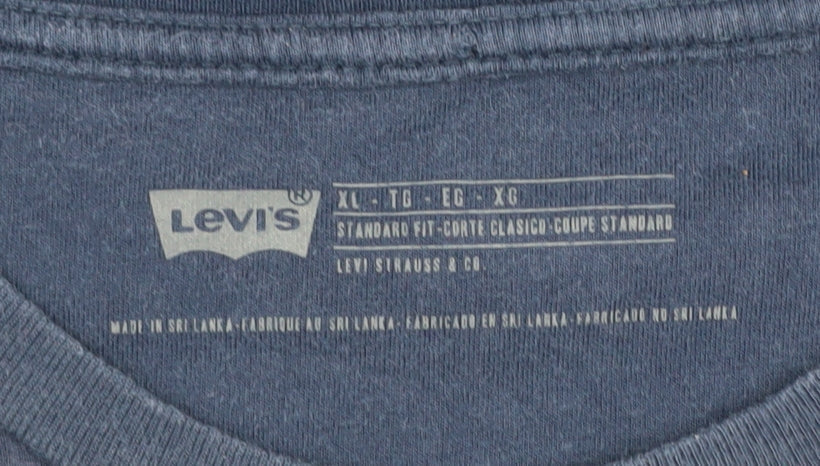 Levi's Men's Blue XL Graphic Tee San Francisco Coast
