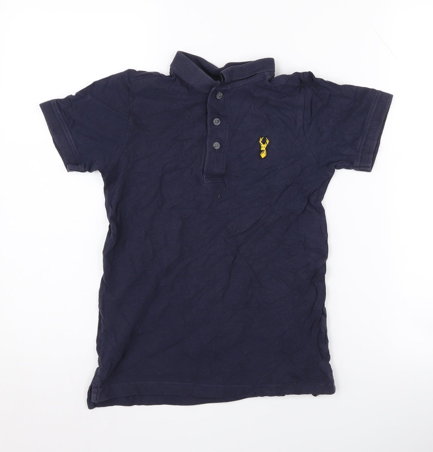 Next Boys Blue Polo Shirt Short Sleeve 10 Years