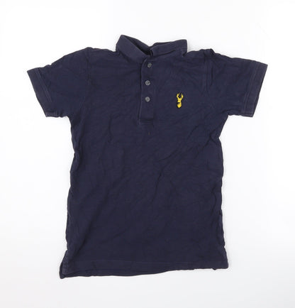 Next Boys Blue Polo Shirt Short Sleeve 10 Years