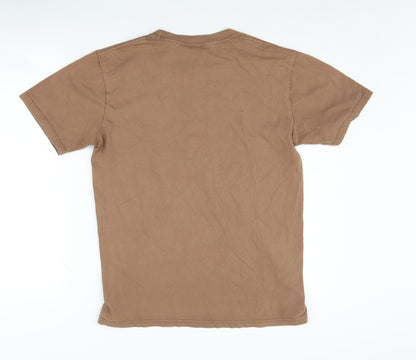 AUDERE COUTURE Men's Brown Crew Neck T-Shirt M