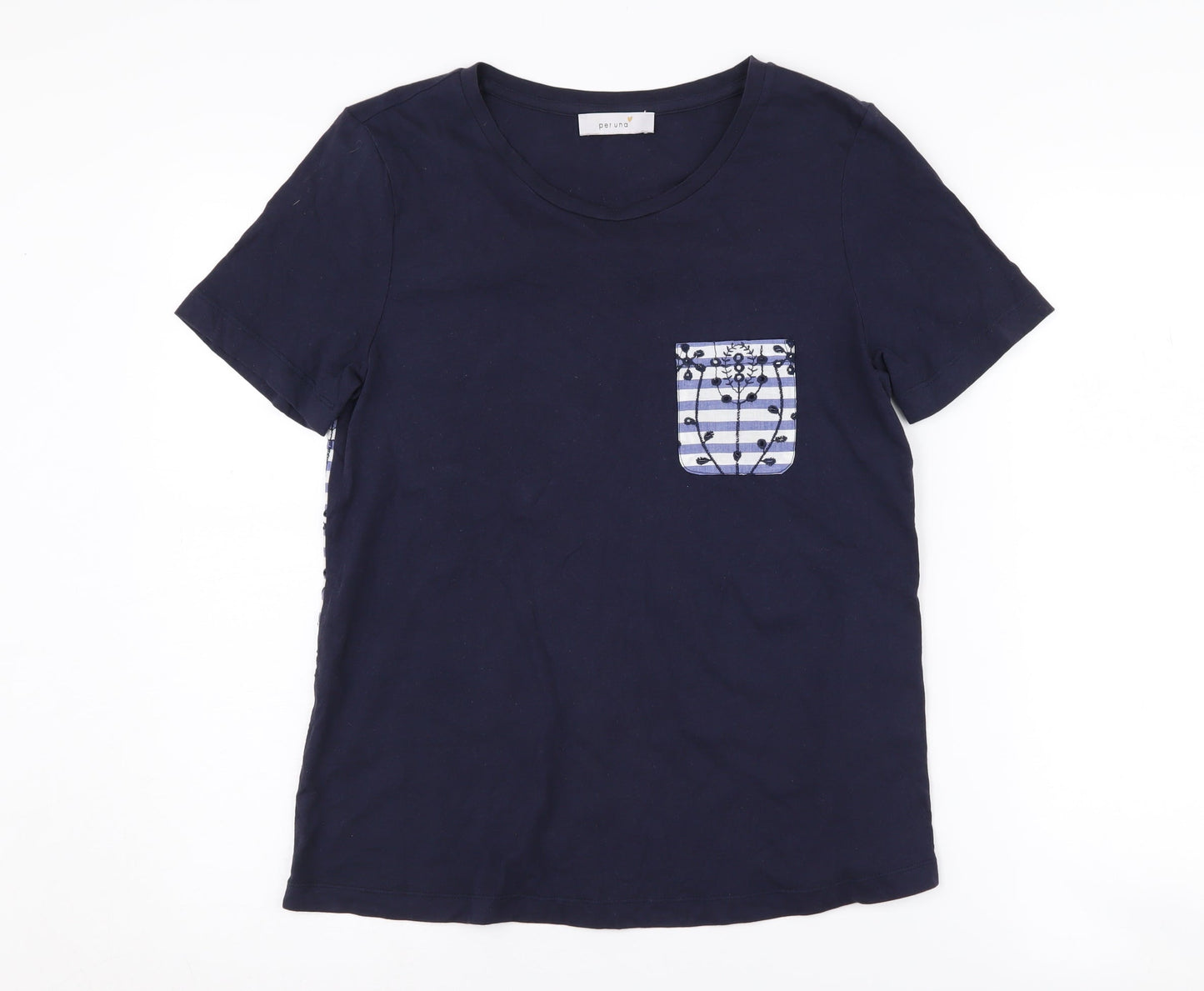 Womens UK Size 8 Marks and Spencer Blue  T-Shirt