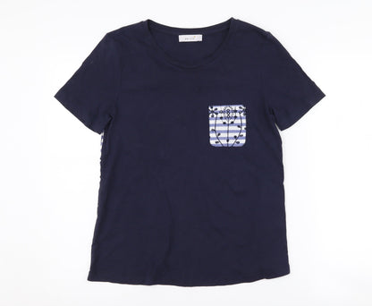 Womens UK Size 8 Marks and Spencer Blue  T-Shirt