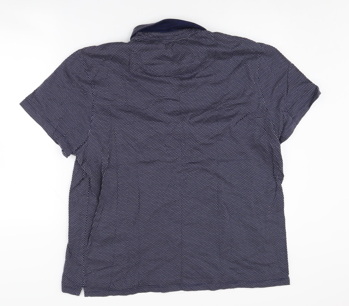 Jasper Conran Men's Blue XL Short Sleeve Polo