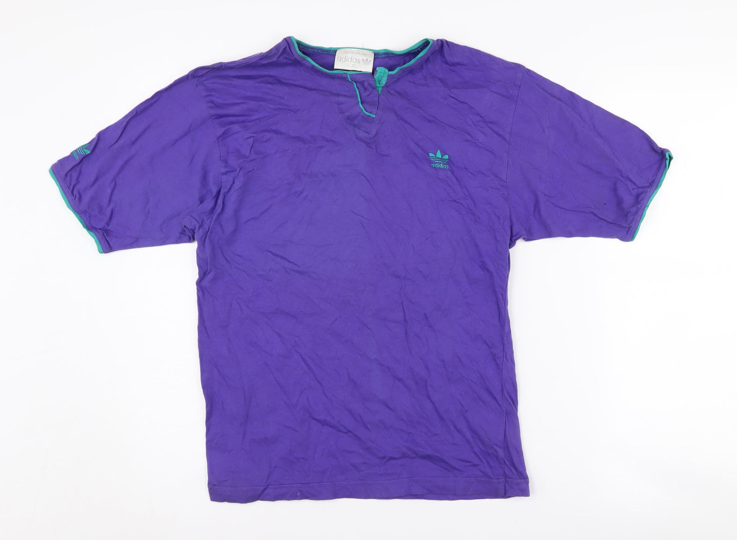 Unisex Adults UK Size 12 adidas Purple  T-Shirt