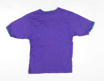 Unisex Adults UK Size 12 adidas Purple  T-Shirt