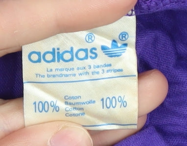 Unisex Adults UK Size 12 adidas Purple  T-Shirt