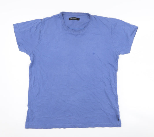 Mens UK Size M French Connection Blue  T-Shirt