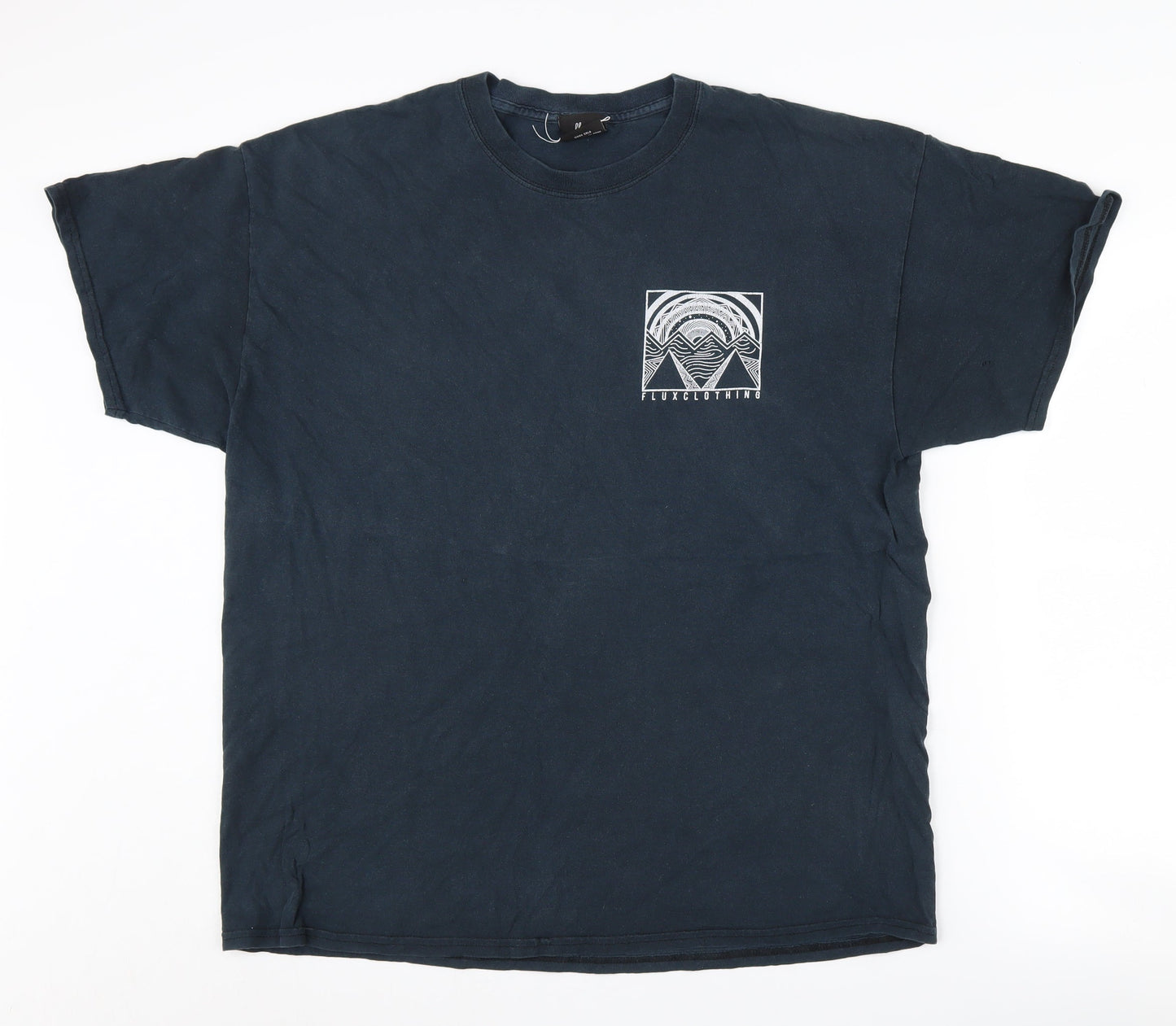 Flux Men's XL Black Graphic Tee - Short Sleeve