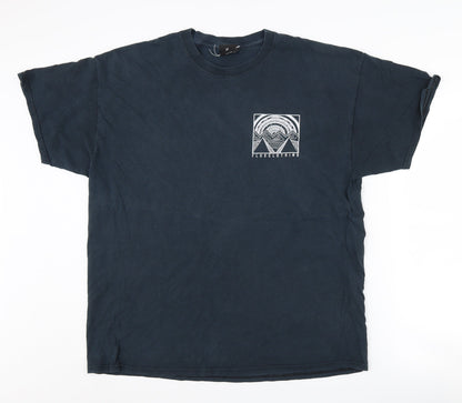 Flux Men's XL Black Graphic Tee - Short Sleeve