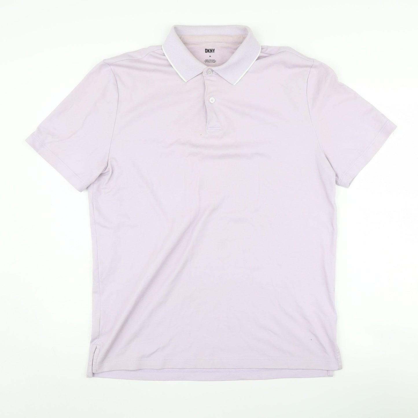 DKNY Men's Purple Polo Shirt, Medium, Short Sleeve