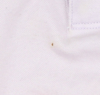 DKNY Men's Purple Polo Shirt, Medium, Short Sleeve