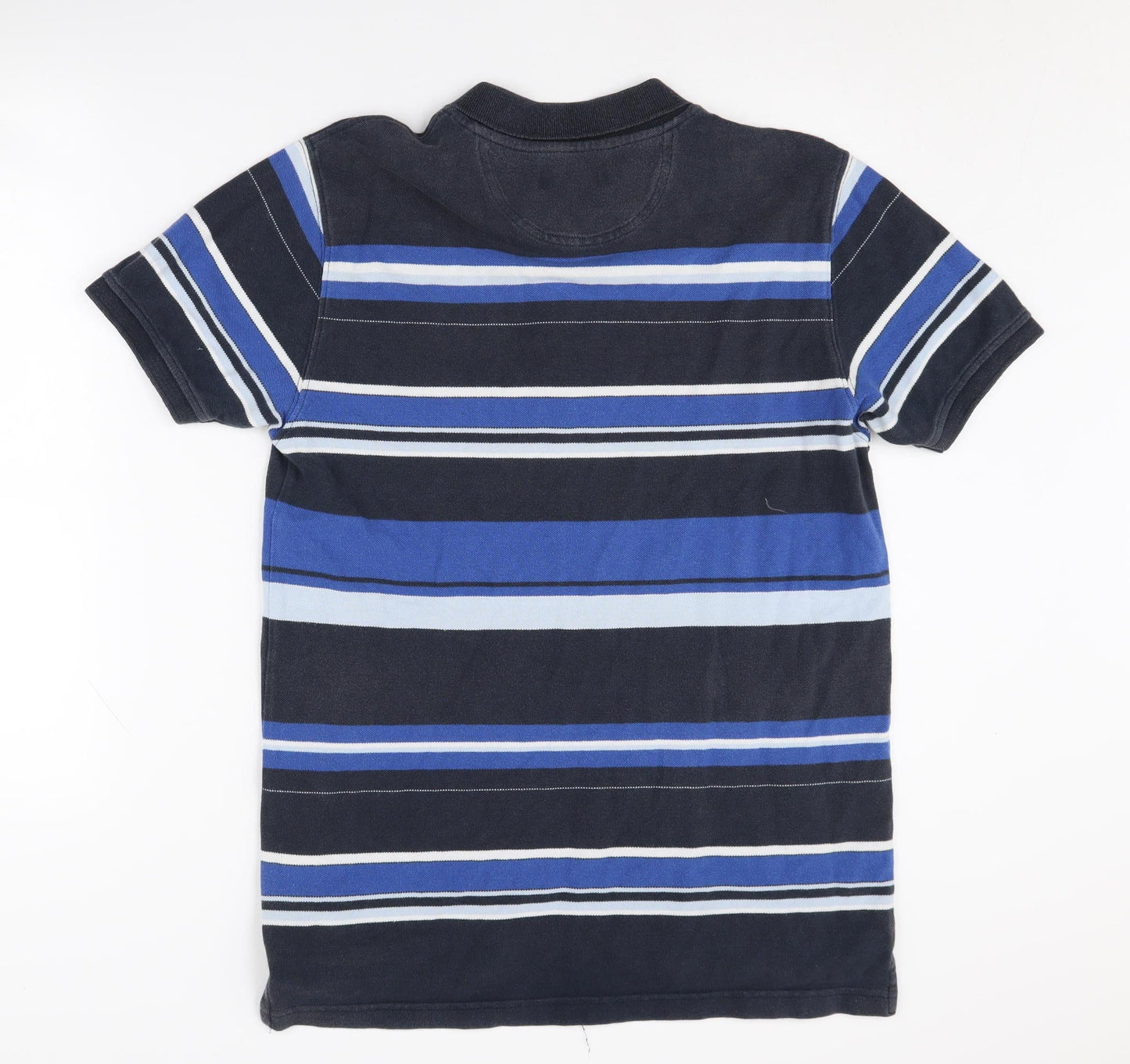 Henri Lloyd Men's Blue Striped Polo Shirt L