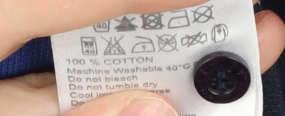 Henri Lloyd Men's Blue Striped Polo Shirt L